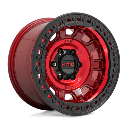 KMC Km236 Tank Beadlock 17X9 5X127 -38MM Candy Red