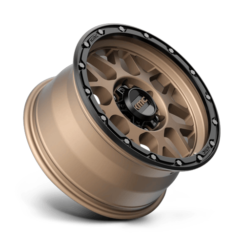 KMC Km535 Grenade Off-Road 17X9 6X135 -12MM Matte Bronze W/ M-Black Lip