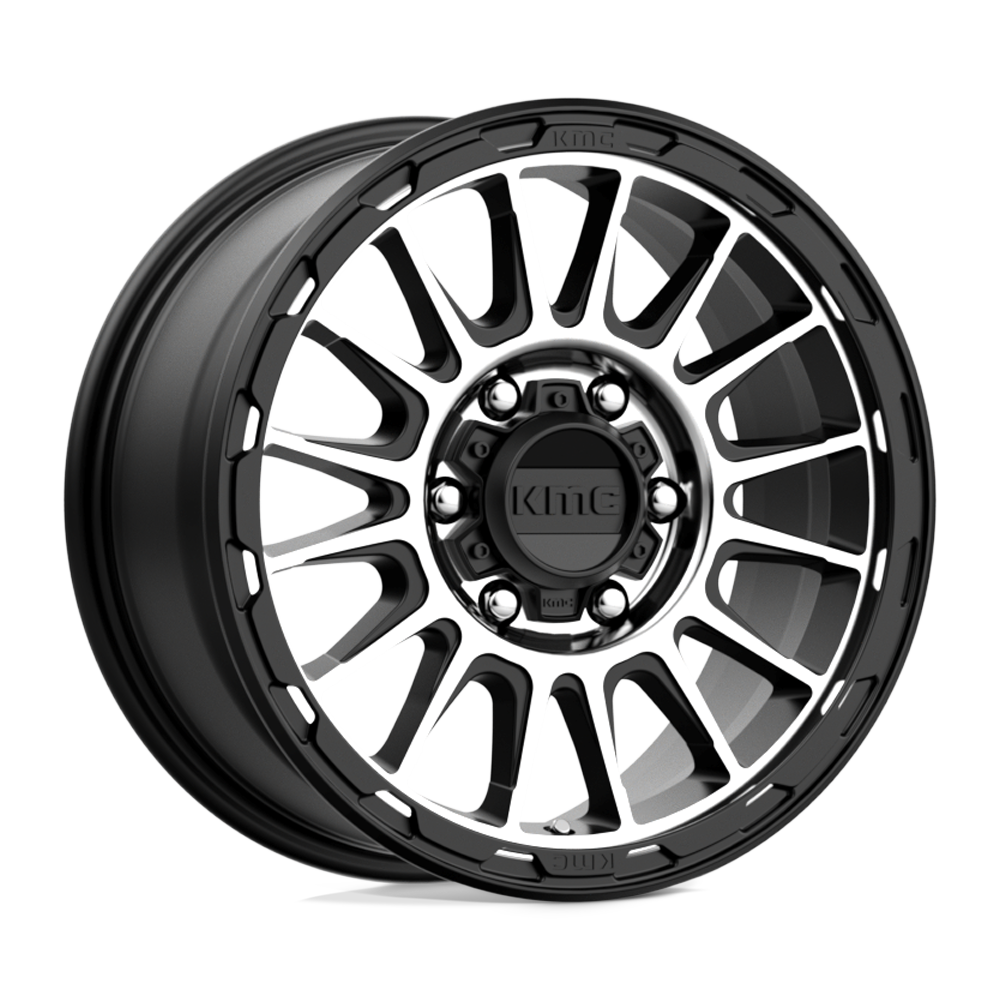 KMC Km542 Impact 16X8 6X139.7 +0MM Satin Black Machined