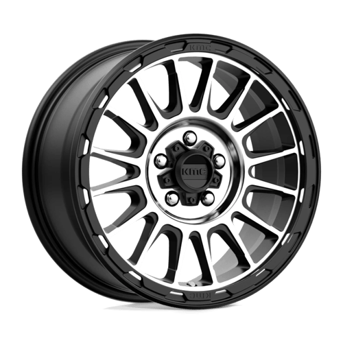 KMC Km542 Impact 17X8 5X114.3 +35MM Satin Black Machined