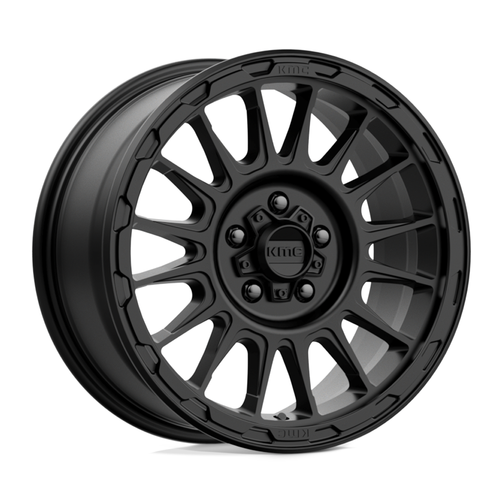 KMC Km542 Impact 17X8 5X114.3 +35MM Satin Black