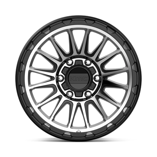 KMC Km542 Impact 17X9 6X139.7 -12MM Satin Black Machined