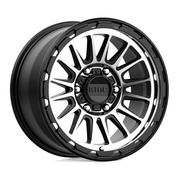 KMC Km542 Impact 17X9 6X139.7 +18MM Satin Black Machined