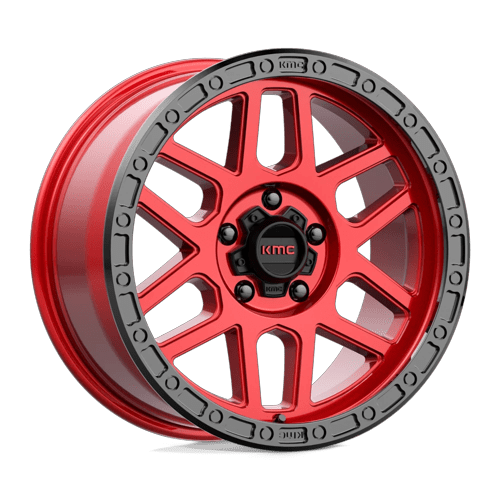 KMC Km544 Mesa 18X9 5X150 +25MM Candy Red W/ Black Lip