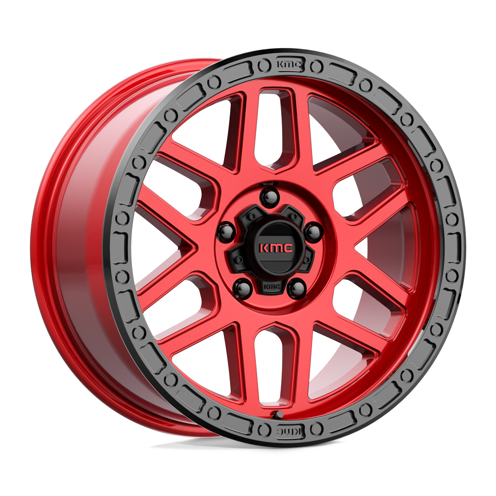 KMC Km544 Mesa 17X9 5X150 -12MM Candy Red W/ Black Lip