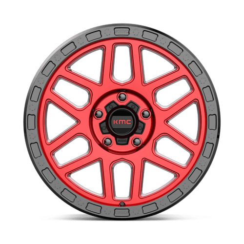 KMC Km544 Mesa 18X9 5X127 +18MM Candy Red W/ Black Lip