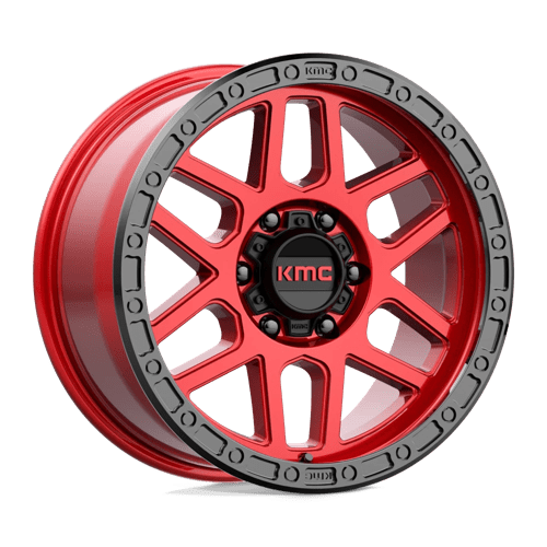 KMC Km544 Mesa 18X9 6X114.3 +18MM Candy Red W/ Black Lip