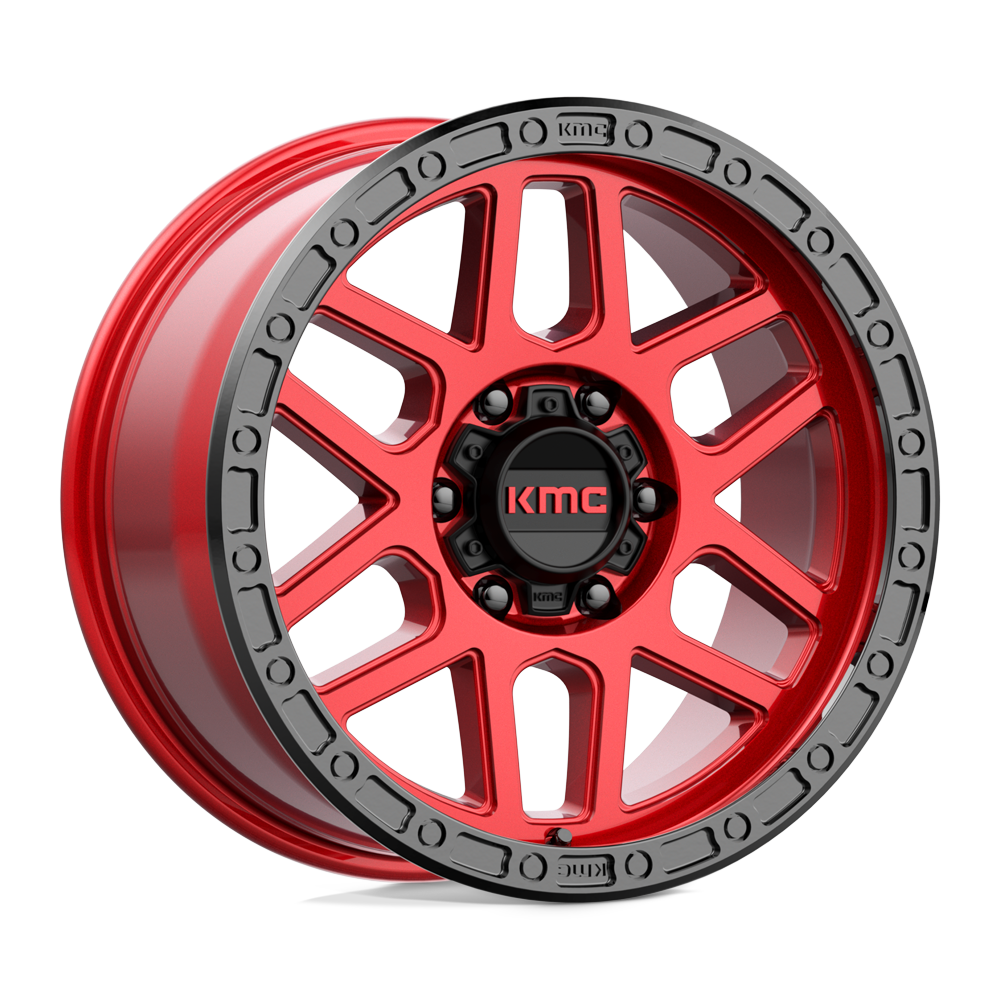 KMC Km544 Mesa 18X9 6X139.7 +18MM Candy Red W/ Black Lip