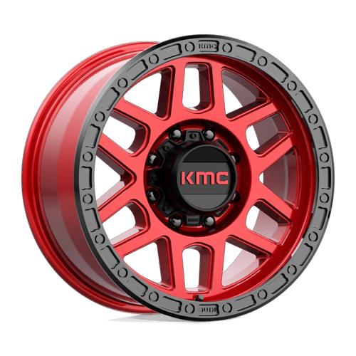 KMC Km544 Mesa 18X9 8X180 +18MM Candy Red W/ Black Lip