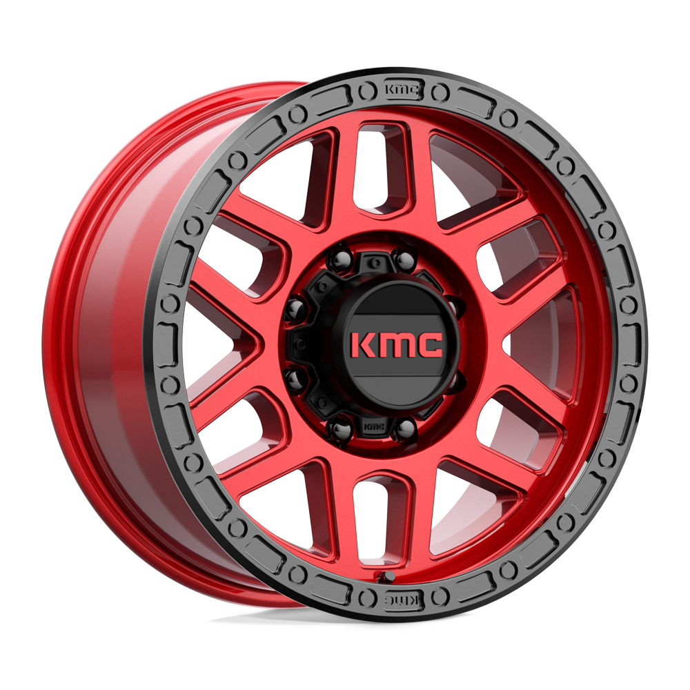 KMC Km544 Mesa 18X9 8X180 +18MM Candy Red W/ Black Lip
