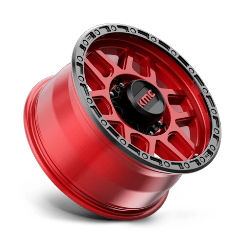 KMC Km544 Mesa 18X9 8X180 +18MM Candy Red W/ Black Lip