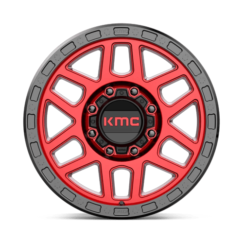 KMC Km544 Mesa 18X9 8X180 +18MM Candy Red W/ Black Lip