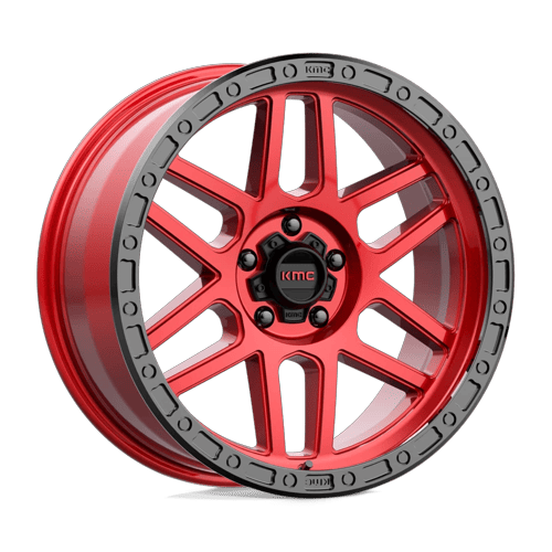 KMC Km544 Mesa 20X9 5X127 +0MM Candy Red W/ Black Lip