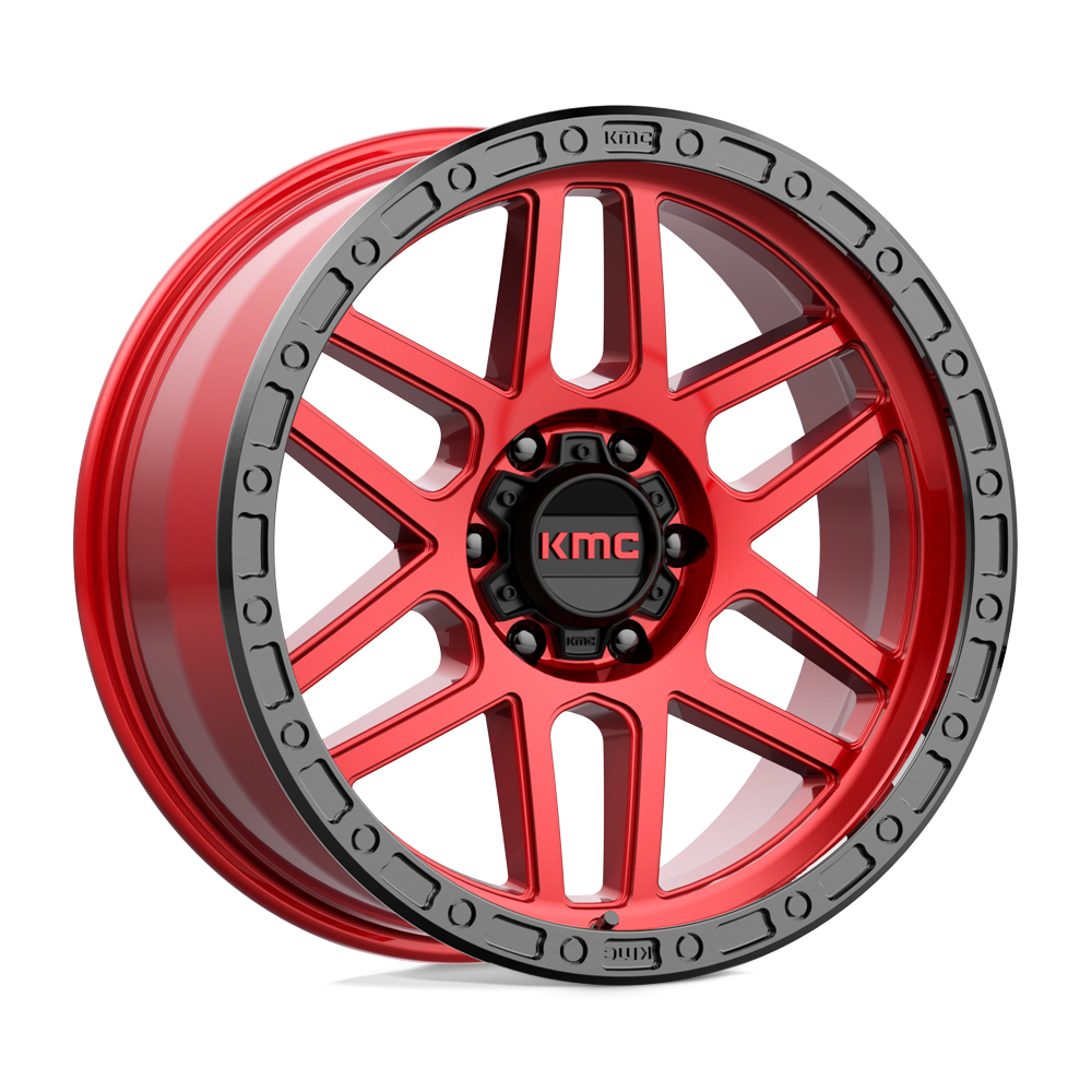 KMC Km544 Mesa 17X8.5 6X139.7 +0MM Candy Red W/ Black Lip