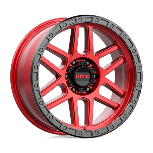 KMC Km544 Mesa 17X8.5 6X139.7 +0MM Candy Red W/ Black Lip