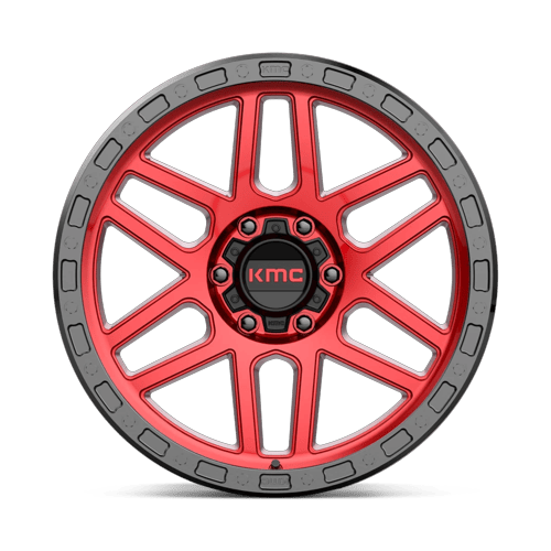 KMC Km544 Mesa 17X8.5 6X139.7 +0MM Candy Red W/ Black Lip
