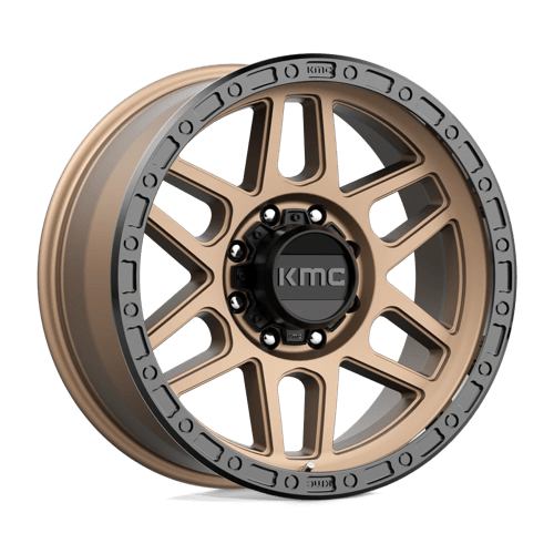 KMC Km544 Mesa 17X9 8X165.1 -12MM Matte Bronze W/ Black Lip