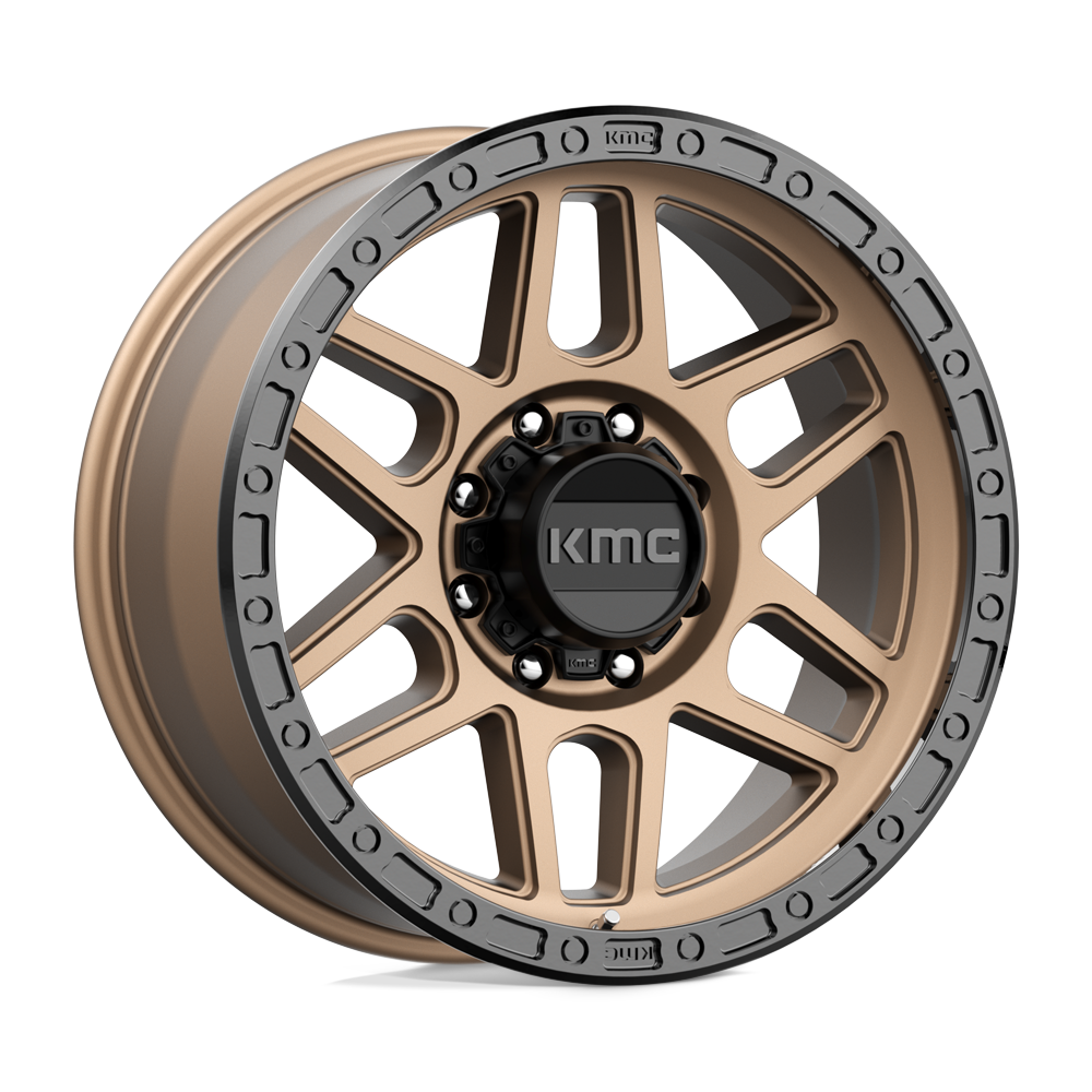 KMC Km544 Mesa 17X9 8X165.1 -12MM Matte Bronze W/ Black Lip