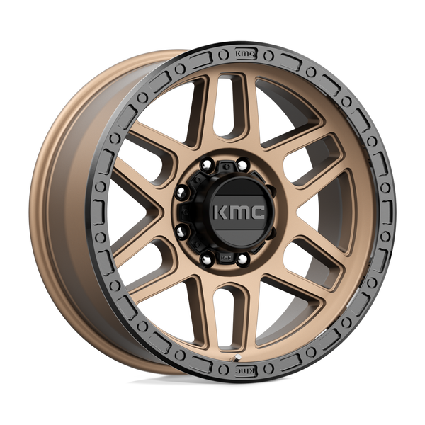 KMC Km544 Mesa 17X9 8X165.1 -12MM Matte Bronze W/ Black Lip