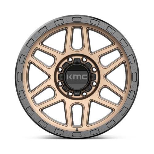 KMC Km544 Mesa 17X9 8X165.1 -12MM Matte Bronze W/ Black Lip
