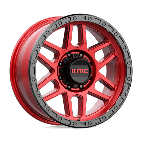 KMC Km544 Mesa 20X9 8X165.1 +0MM Candy Red W/ Black Lip
