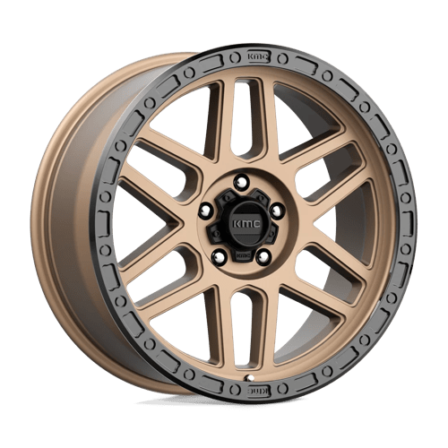 KMC Km544 Mesa 20X9 5X127 +18MM Matte Bronze W/ Black Lip