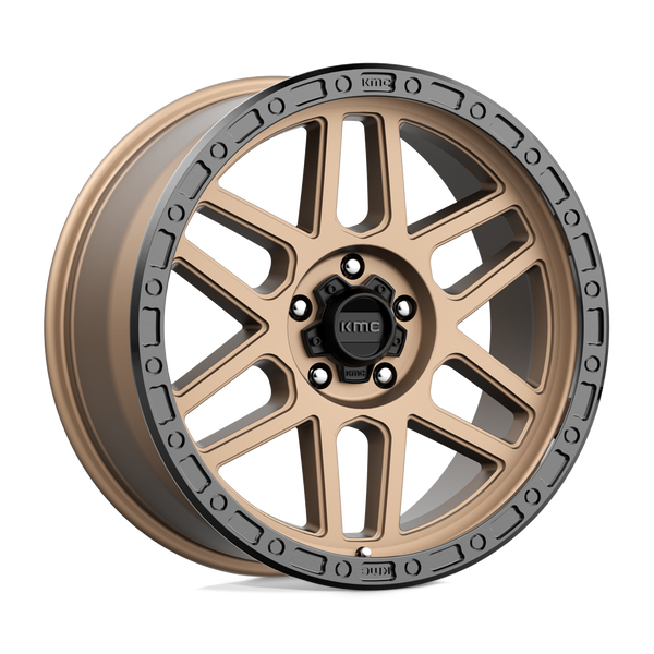 KMC Km544 Mesa 17X9 5X127 +18MM Matte Bronze W/ Black Lip