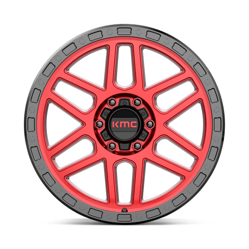 KMC Km544 Mesa 20X9 6X135 +18MM Candy Red W/ Black Lip