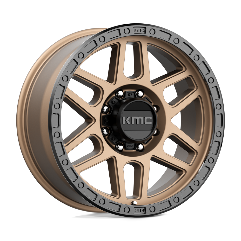 KMC Km544 Mesa 17X9 8X165.1 +18MM Matte Bronze W/ Black Lip