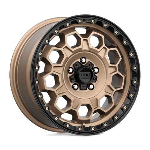 KMC Km545 Trek 17X8 5X114.3 +35MM Matte Bronze W/ Black Lip