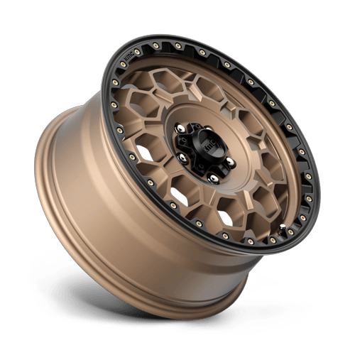 KMC Km545 Trek 17X9 5X127 -12MM Matte Bronze W/ Black Lip