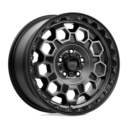 KMC Km545 Trek 17X8 5X108 +38MM Satin Black W/ Gray Tint