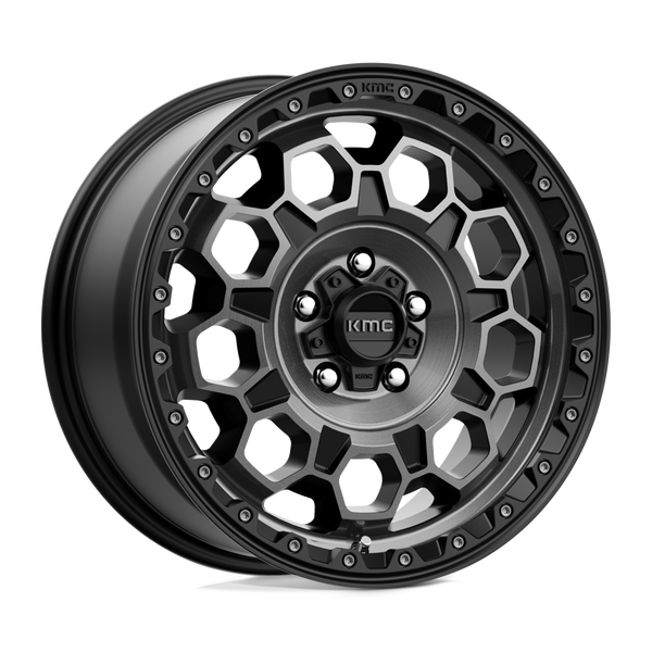 KMC Km545 Trek 17X8 5X108 +38MM Satin Black W/ Gray Tint
