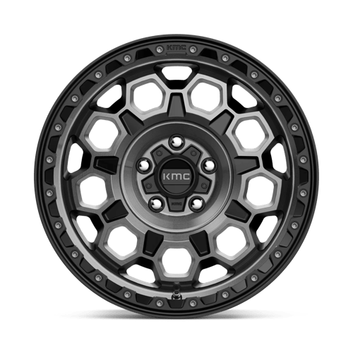 KMC Km545 Trek 17X8 5X108 +38MM Satin Black W/ Gray Tint