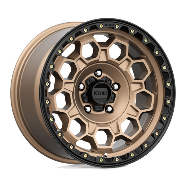 KMC Km545 Trek 17X9 5X127 +0MM Matte Bronze W/ Black Lip