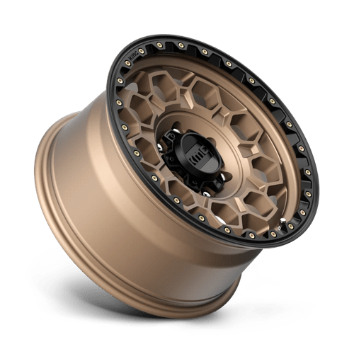 KMC Km545 Trek 17X9 6X139.7 +0MM Matte Bronze W/ Black Lip