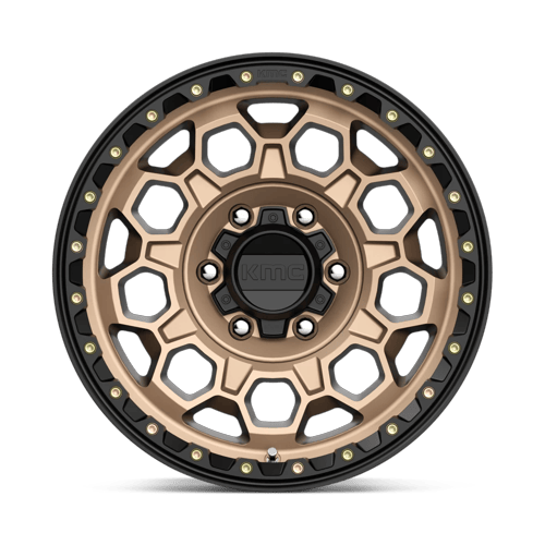 KMC Km545 Trek 17X9 6X139.7 +0MM Matte Bronze W/ Black Lip