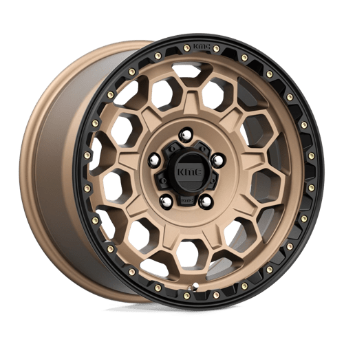 KMC Km545 Trek 17X9 5X127 +18MM Matte Bronze W/ Black Lip