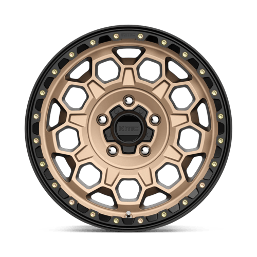 KMC Km545 Trek 17X9 5X127 +18MM Matte Bronze W/ Black Lip