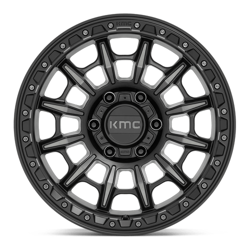 KMC Km547 Carnage 17X9 5X150 +0MM Satin Black W/ Gray Tint