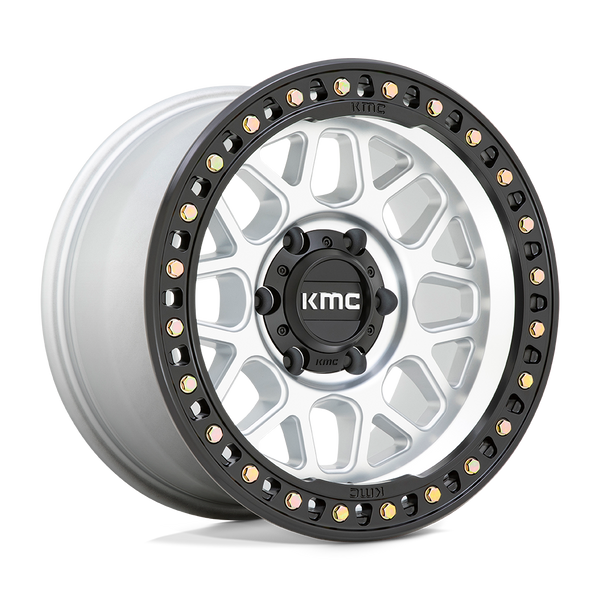 KMC Km549 Grs 18X9 6X139.7 -12MM Machined W/ Satin Black Lip