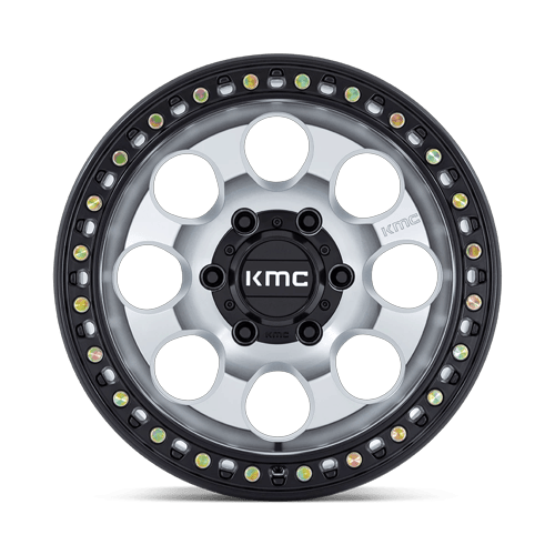 KMC Km550 Riot Sbl 17X8.5 5X127 +10MM Machined W/ Satin Black Lip