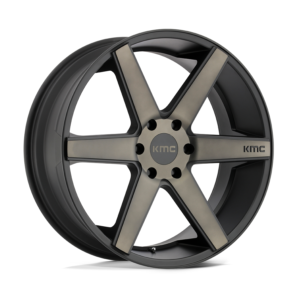 KMC Km704 District Truck 20X8.5 6X135 +38MM Matte Black W/ Dark Tint