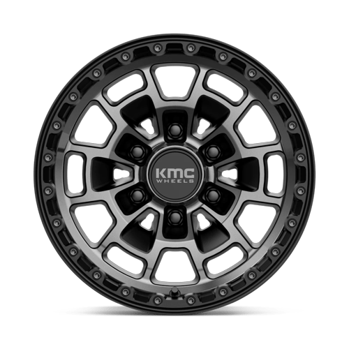 KMC Km718 Summit 16X8 6X139.7 +0MM Satin Black W/ Gray Tint