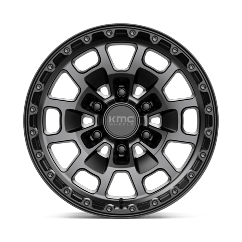 KMC Km718 Summit 17X8.5 6X139.7 +0MM Satin Black W/ Gray Tint