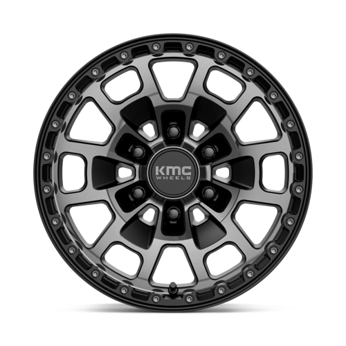 KMC Km718 Summit 17X8.5 6X135 +18MM Satin Black W/ Gray Tint