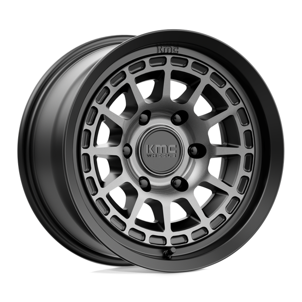 KMC Km719 Canyon 17X8 6X139.7 +20MM Satin Black W/ Gray Tint