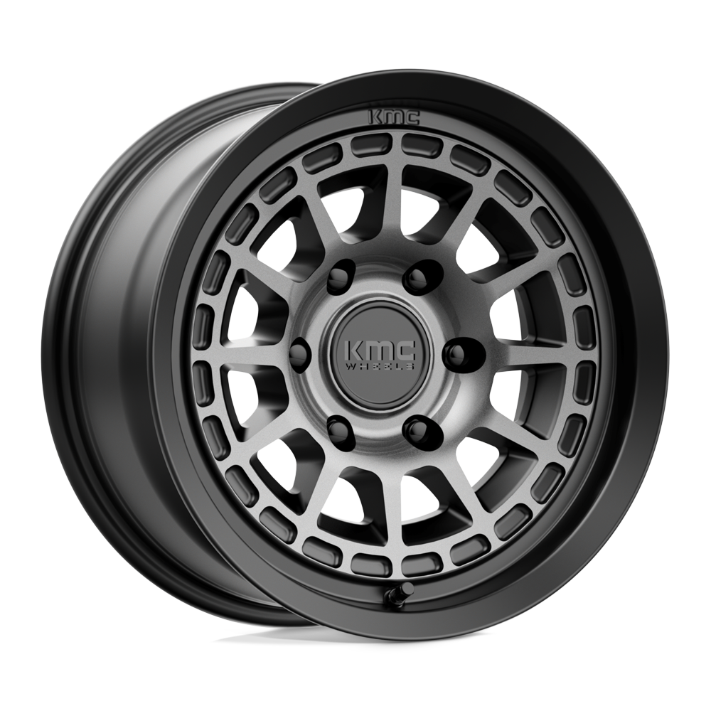 KMC Km719 Canyon 16X8 6X139.7 +0MM Satin Black W/ Gray Tint
