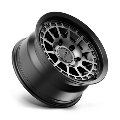 KMC Km719 Canyon 17X8 6X139.7 +20MM Satin Black W/ Gray Tint