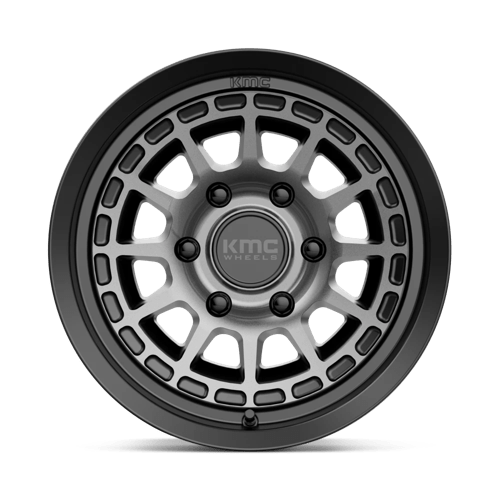 KMC Km719 Canyon 17X8 6X139.7 +20MM Satin Black W/ Gray Tint